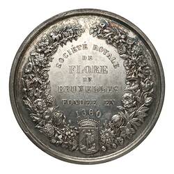 Medal - International Exhibition, Royal Flower Society of Brussels, Belgium, 1876