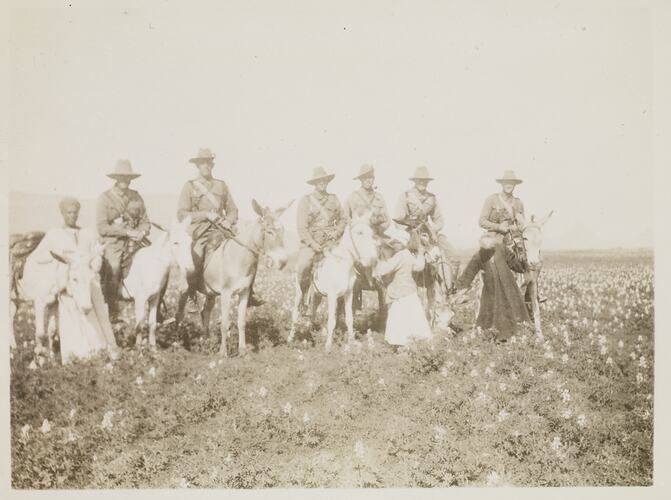 Captains McCrae, Mason & McKenna with Lieutenants De Ravin & Scanlan, Egypt, Captain Edward Albert McKenna, World War I, 1914-1915