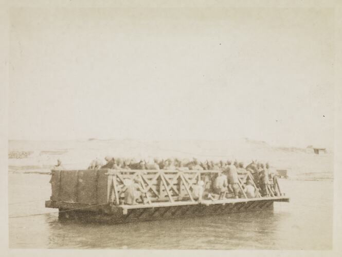 Crossing the Canal', Ismalia, Egypt, Captain Edward Albert McKenna, World War I, 1914-1915