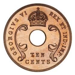 Proof Coin - 10 Cents, British East Africa, 1942