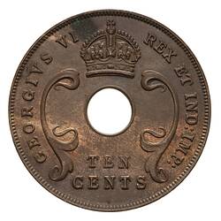 Coin - 10 Cents, British East Africa, 1941