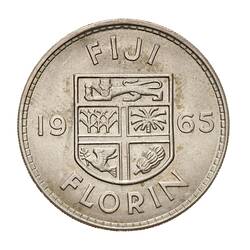 Coin - Florin (2 Shillings), Fiji, 1965