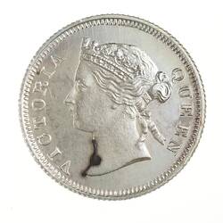 Proof Coin - 5 Cents, Hong Kong, 1879