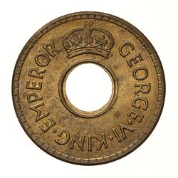 Coin - 1/2 Penny, Fiji, 1942