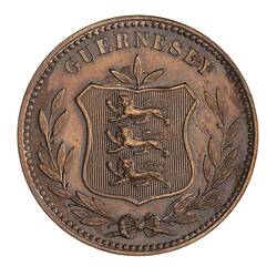 Coin - 8 Doubles, Guernsey, Channel Islands, 1889