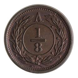 Coin - 1/8 Penny, Anticosti Islands, Canada, 1870