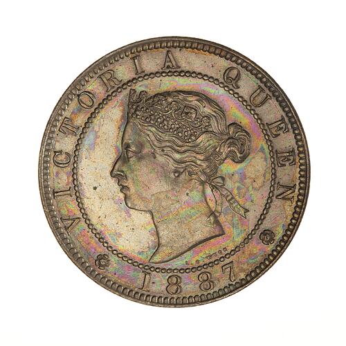 Coin - 1 Penny, Jamaica, 1887