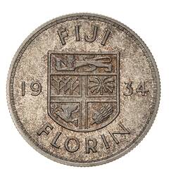 Proof Coin - Florin (2 Shillings), Fiji, 1934