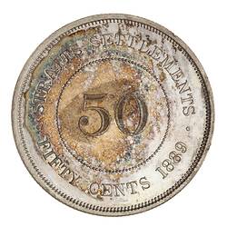 Proof Coin - 50 Cents, Straits Settlements, 1889