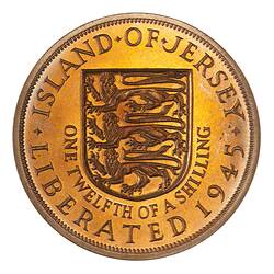 Proof Coin - 1/12 Shilling, Jersey, Channel Islands, 1949