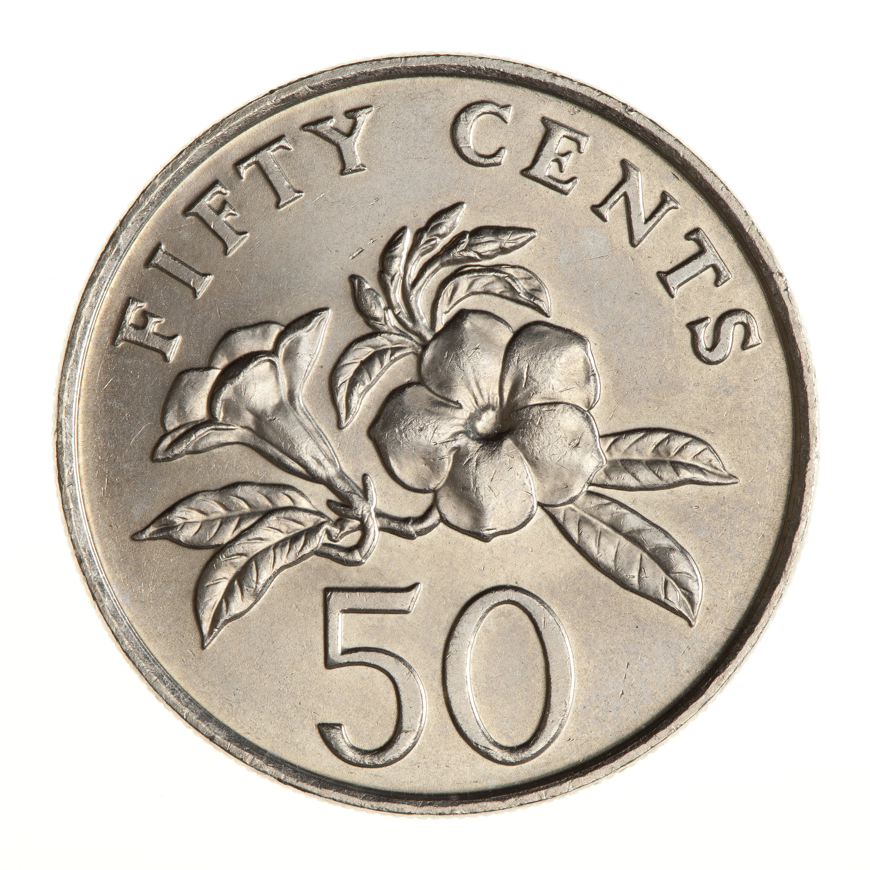 Coin - 50 Cents, Singapore, 1988