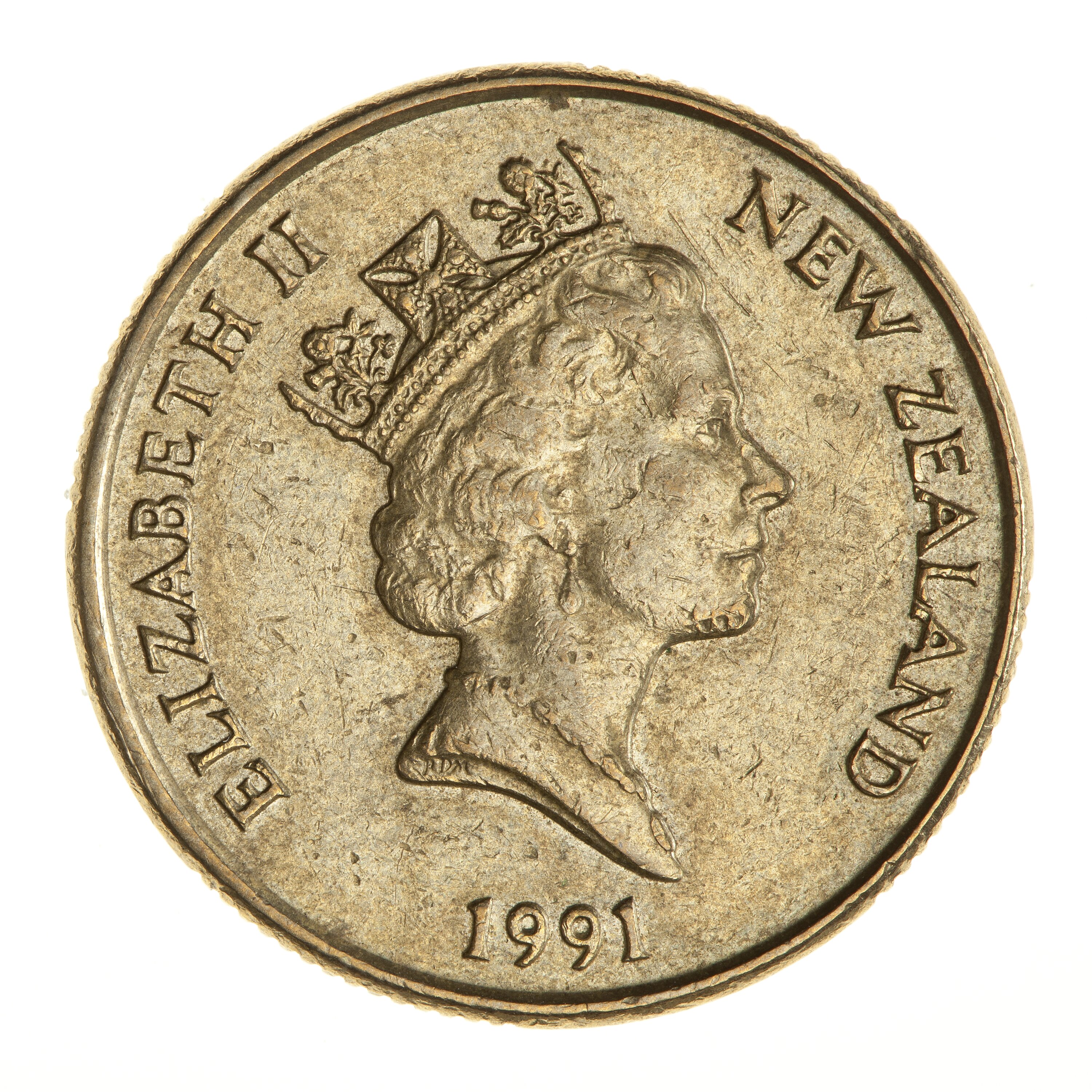 Coin 1 Dollar New Zealand 1991