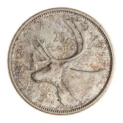 Coin - 25 Cents, Canada, 1957