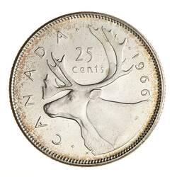 Coin - 25 Cents, Canada, 1966