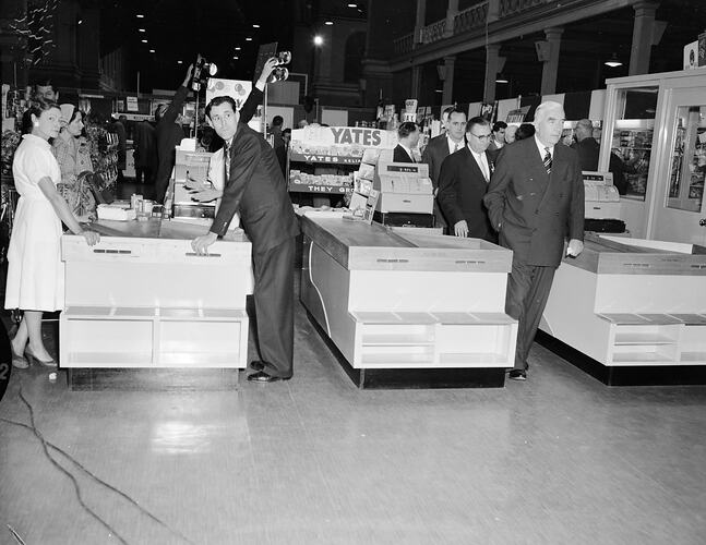 Checkout Counter, Exhibition Building, Carlton, Victoria, 1957