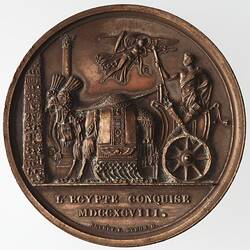 Medal - Conquest of Egypt, Napoleon Bonaparte (Emperor Napoleon I), France, 1798