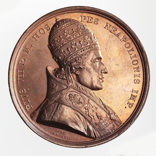 Medal - Visit of Pope Pius VII to Paris, Napoleon Bonaparte (Emperor Napoleon I), France, 1804