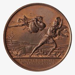 Medal - Retreat of the Armies, Napoleon Bonaparte (Emperor Napoleon I), France, 1812