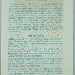 Leafet - Drug, Novarsenobillon (Neoarsphenamine), May & Baker, 1945