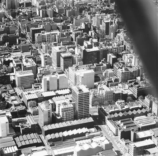 Negative - Aerial View of Melbourne, circa 1965