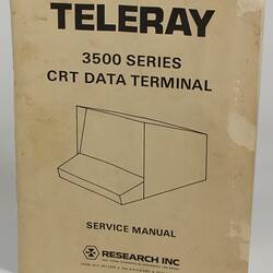 Service Manual - Research Inc., Teleray, 3500 Series CRT Data Terminal, circa 1975