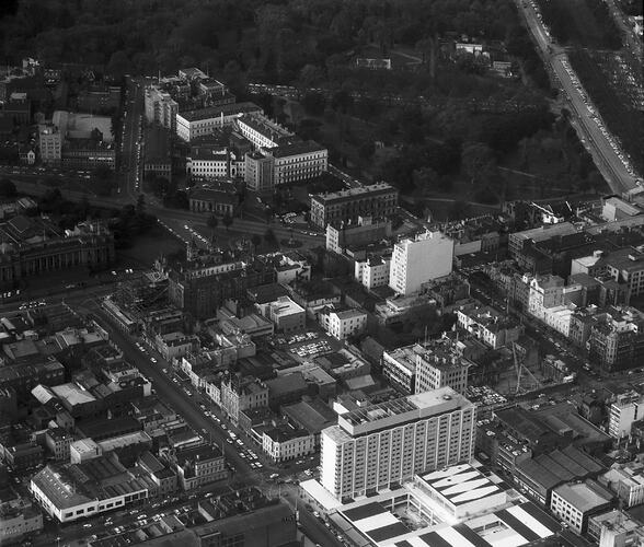 Negative - Aerial View of Melbourne, circa 1962