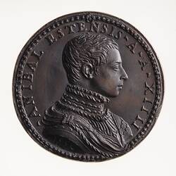 Electrotype Medal Replica - Annibale d'Este, 1556