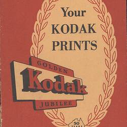Photo & Negative Folder - Kodak Australasia Pty Ltd, 'Golden Jubilee', 50 Years, Australia & New Zealand, 1958
