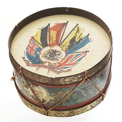 Toy Drum - Tin, World War I, 1914-1918