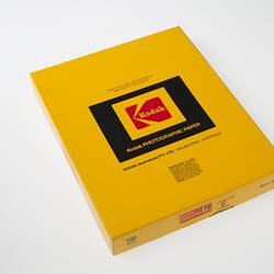 Front of box of Kodak photographic paper.