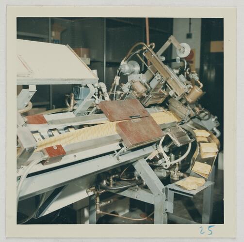 126 Cartridges Being Heat Sealed Into Packaging, Kodak Factory, Coburg, circa 1960s