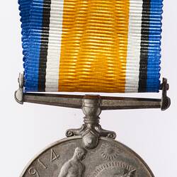 Medal - British War Medal, Great Britain, Private Frederick James Payne Davies, 1914-1920 - Reverse