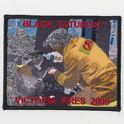 Cloth Badge - Hunter Badges & Patches, 'Sam the Koala', Black Saturday Victoria Fires, 2009