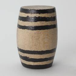 Miniature wooden barrel from a doll's house.