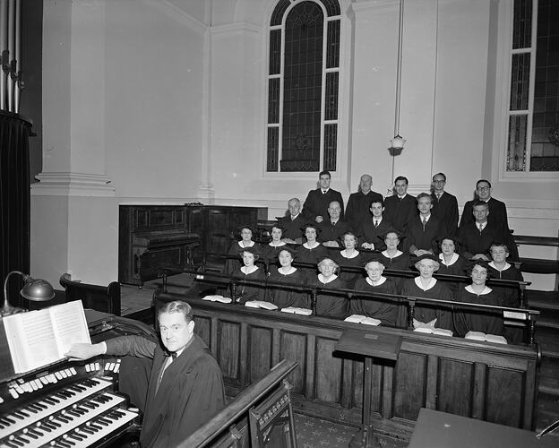 Church Choir, Melbourne, Victoria, Oct 1958