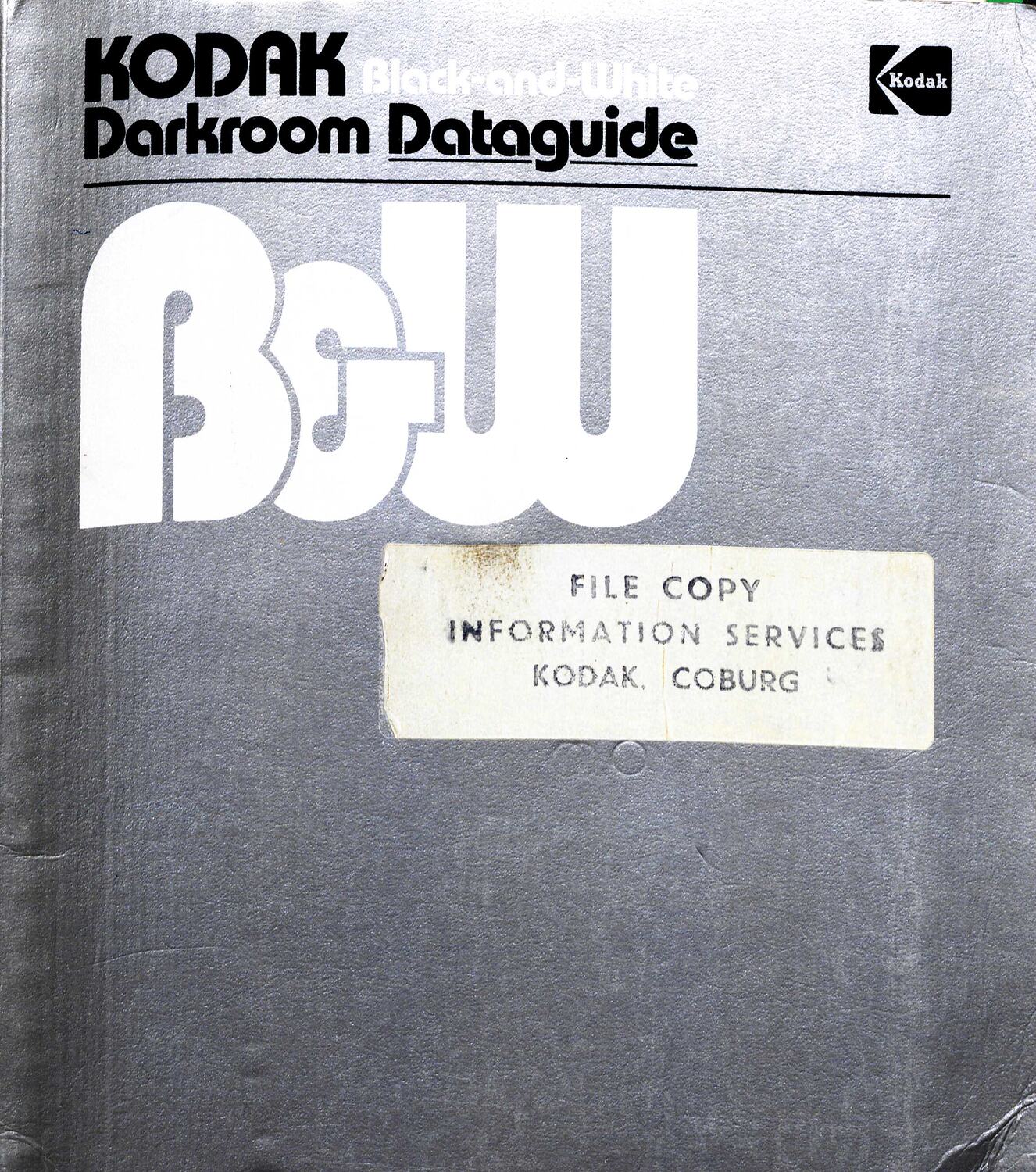 User Guide Eastman Kodak, 'BlackandWhite Darkroom Dataguide', 1980