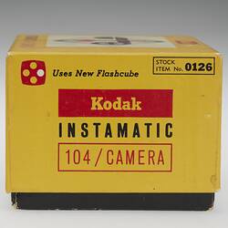 Camera - Kodak Australasia Pty Ltd, Instamatic 104, 1960s-1970s