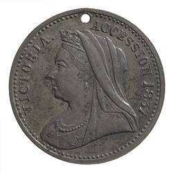 Medal - Diamond Jubilee of Queen Victoria, Newtown & Chilwell, Geelong, Borough of Newtown & Chilwell, Victoria, Australia, 1897