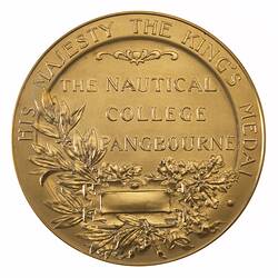 Medal - Nautical College Pangbourne, c. 1911 AD