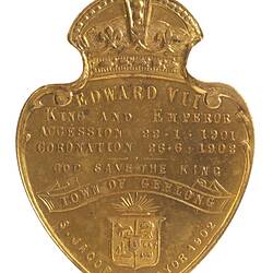 Medal - Edward VII Coronation, Geelong, 1902 AD