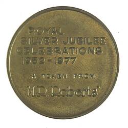 Medal - Silver Jubilee of Elizabeth II, 1977 AD