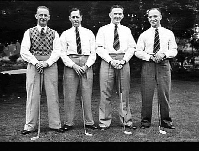 Photograph - H.V McKay Massey Harris, Members of the Golf Club, Sunshine, Victoria, Dec 1949