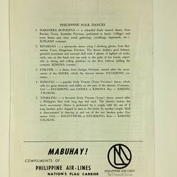 HT 57774, Program -  Philippine Independence Day Celebration, Filipino Association of Victoria, Hawthorn, 14 Jun 1969 (CULTURAL IDENTITY), Document, Registered