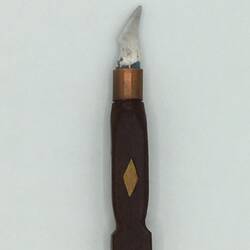 Knife - Metal With Carved Mahogany Handle, Joseph Scerri, Brunswick, circa 1980s-2010s
