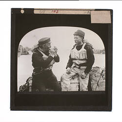 Lantern Slide - Two Old Sailors, circa 1918