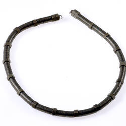 Necklace - Prue Acton, Metal Washers & Nuts, 1980s