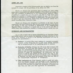 Certificate - Residency
