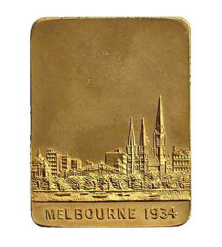 Medal - Centenary of Victoria & Sixth Australasian Philatelic Exhibition, Australia, 1934