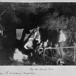 Photograph - 'By the Camp Fire', by A.J. Campbell, Cape Woolamai, Phillip Island, Victoria, Nov 1896