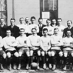 Negative - Soccer Team, Middle Park, Victoria, circa 1909